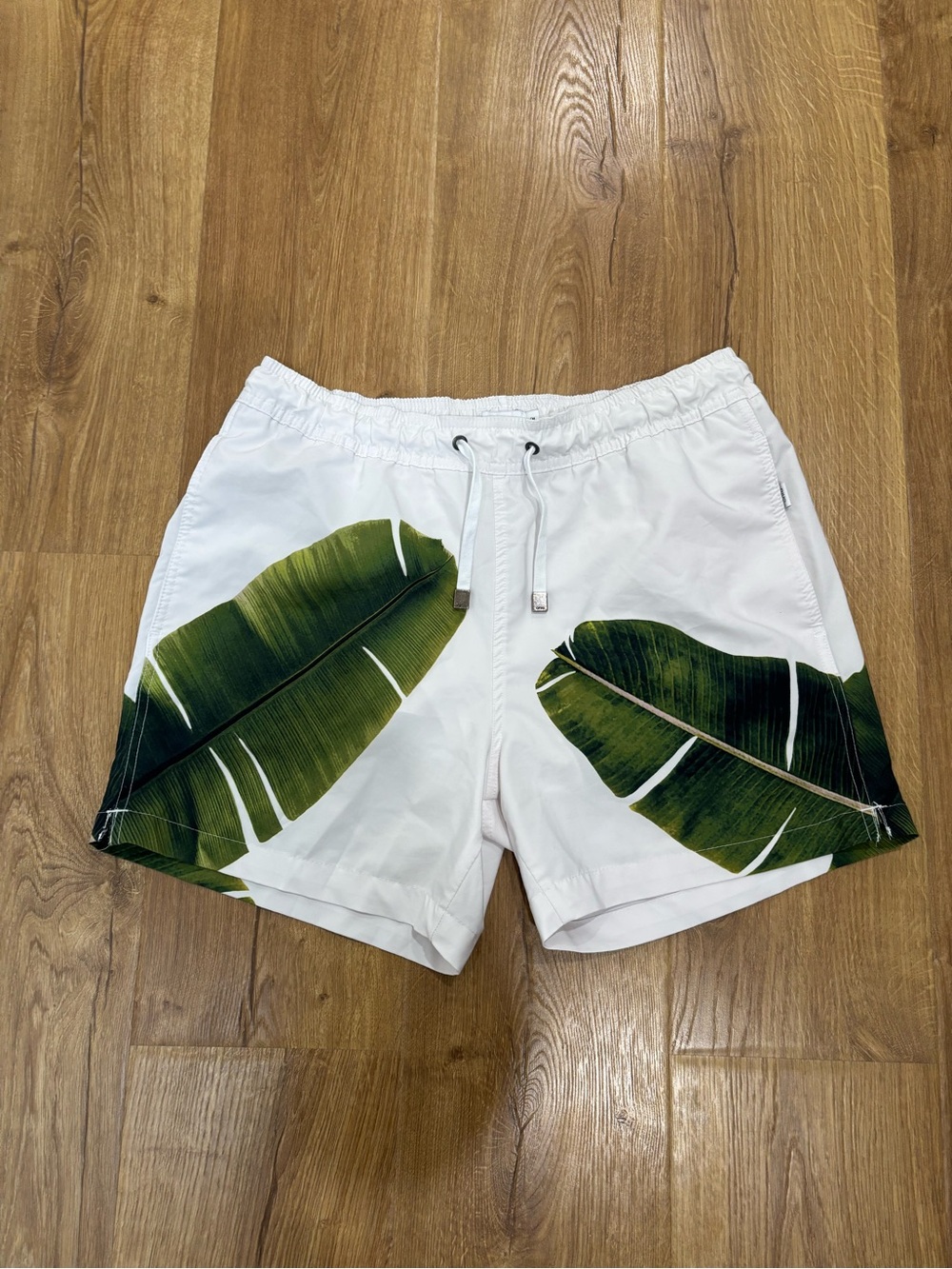 Onia Palm Leaf Swim Trunks Shorts